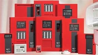 Fire alarm bell and conduit with manual stations