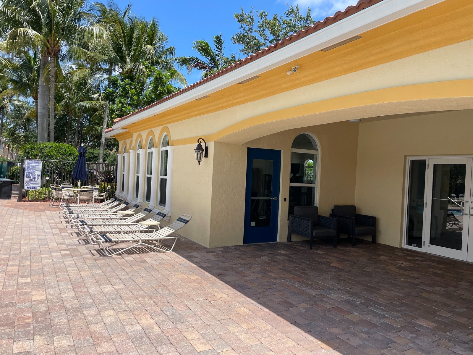 HOA completed poolside exterior photo