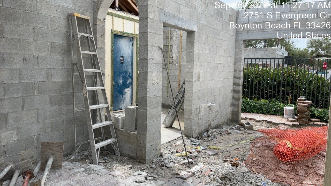 HOA community property restoration before progress photo 2