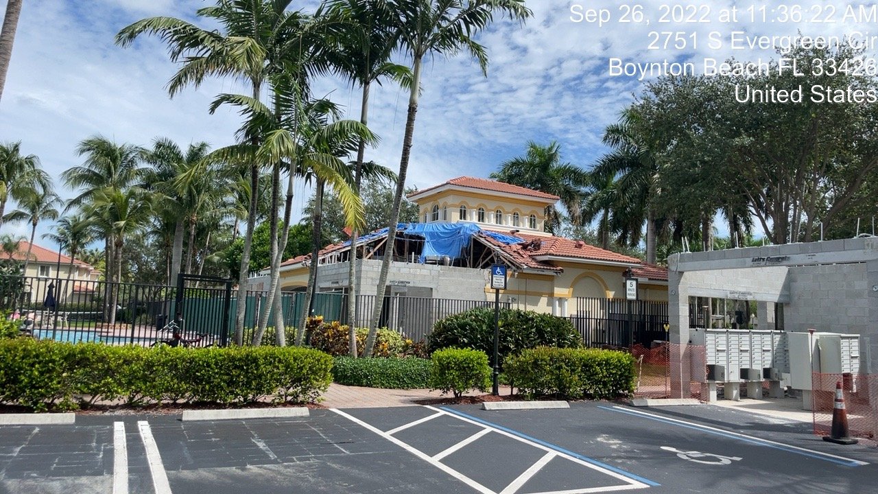 HOA community property restoration before progress photo 3