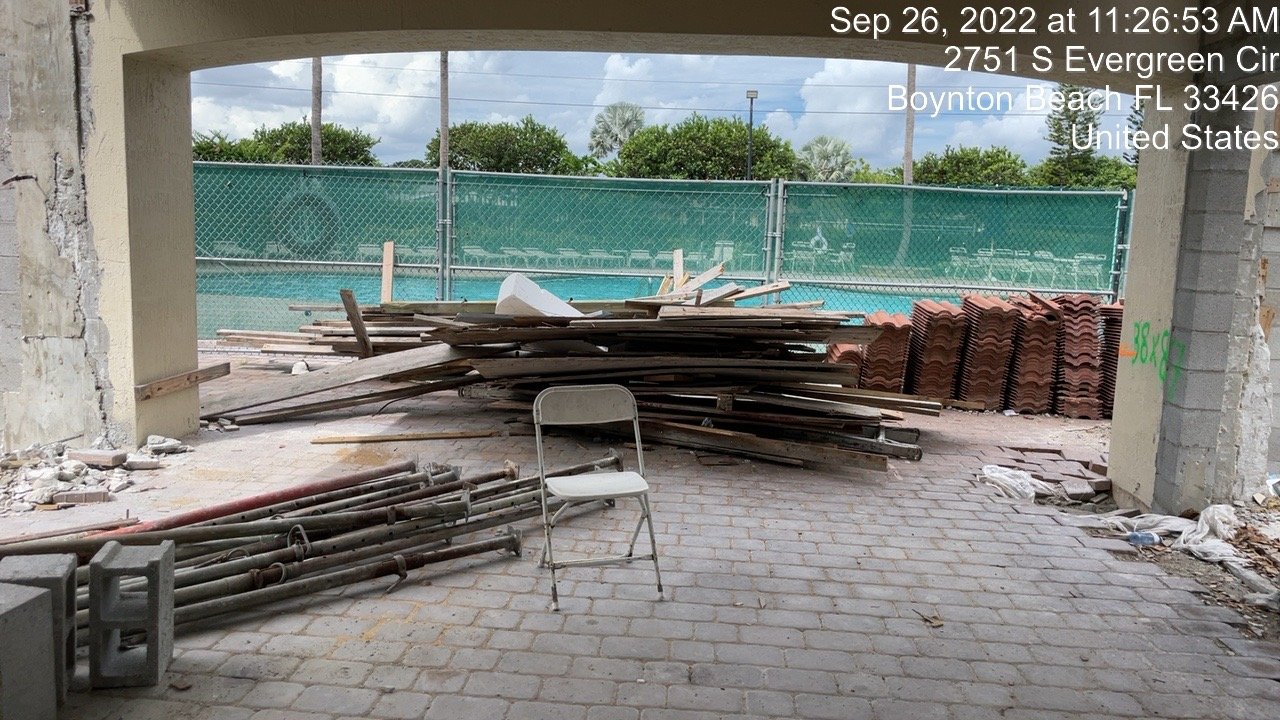 HOA community property restoration before progress photo 6