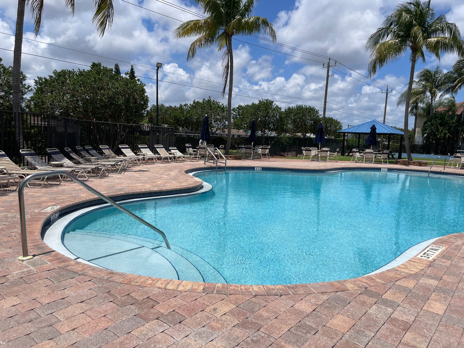 HOA community pool completed