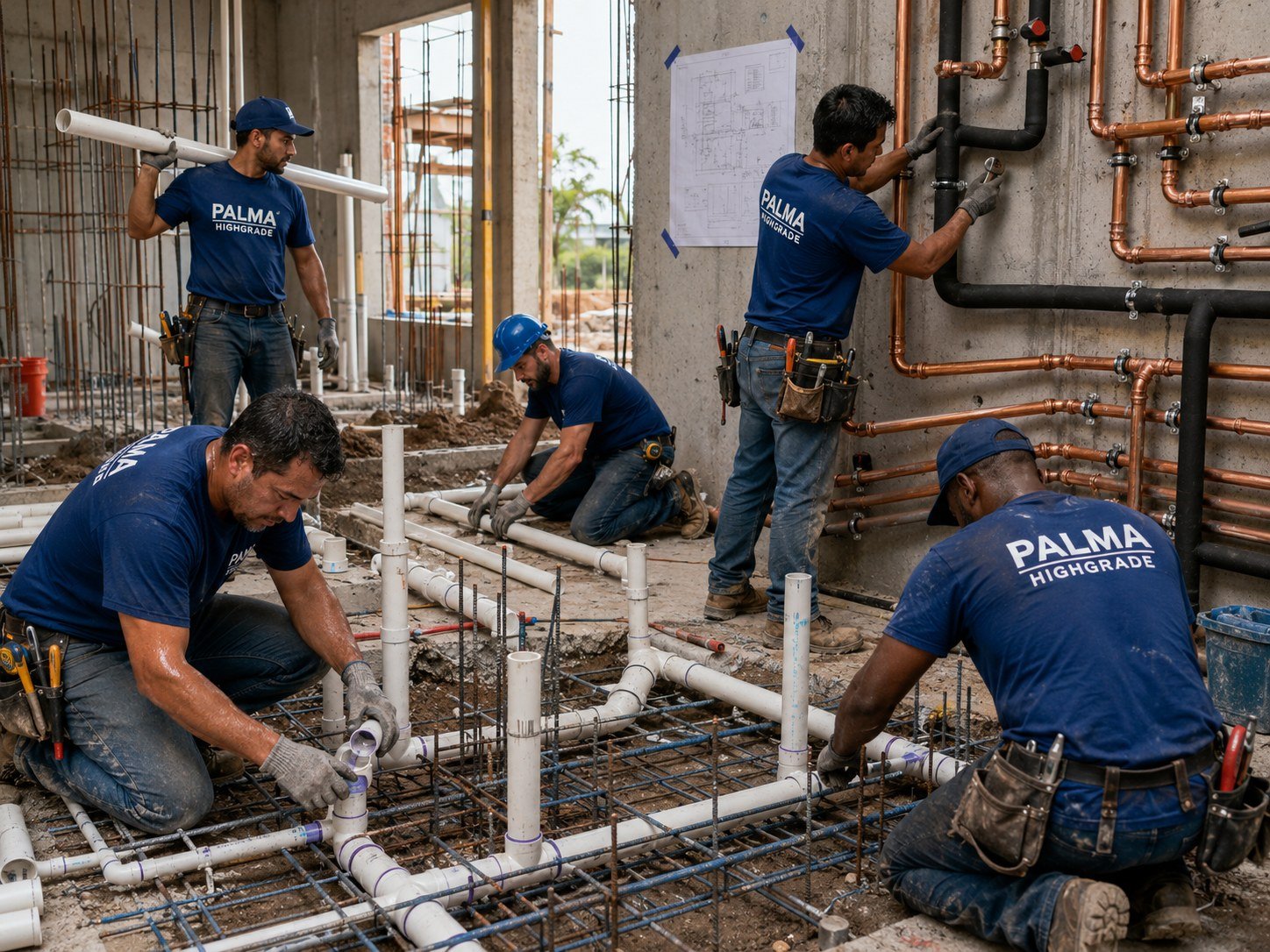 PALMA HIGHGRADE Plumbing Rough-In 01
